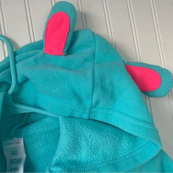 Easter Bunny Fun w/Wonderkids 3T Fleece Set - Teal & White & Place Sweater - Picture 4 of 9